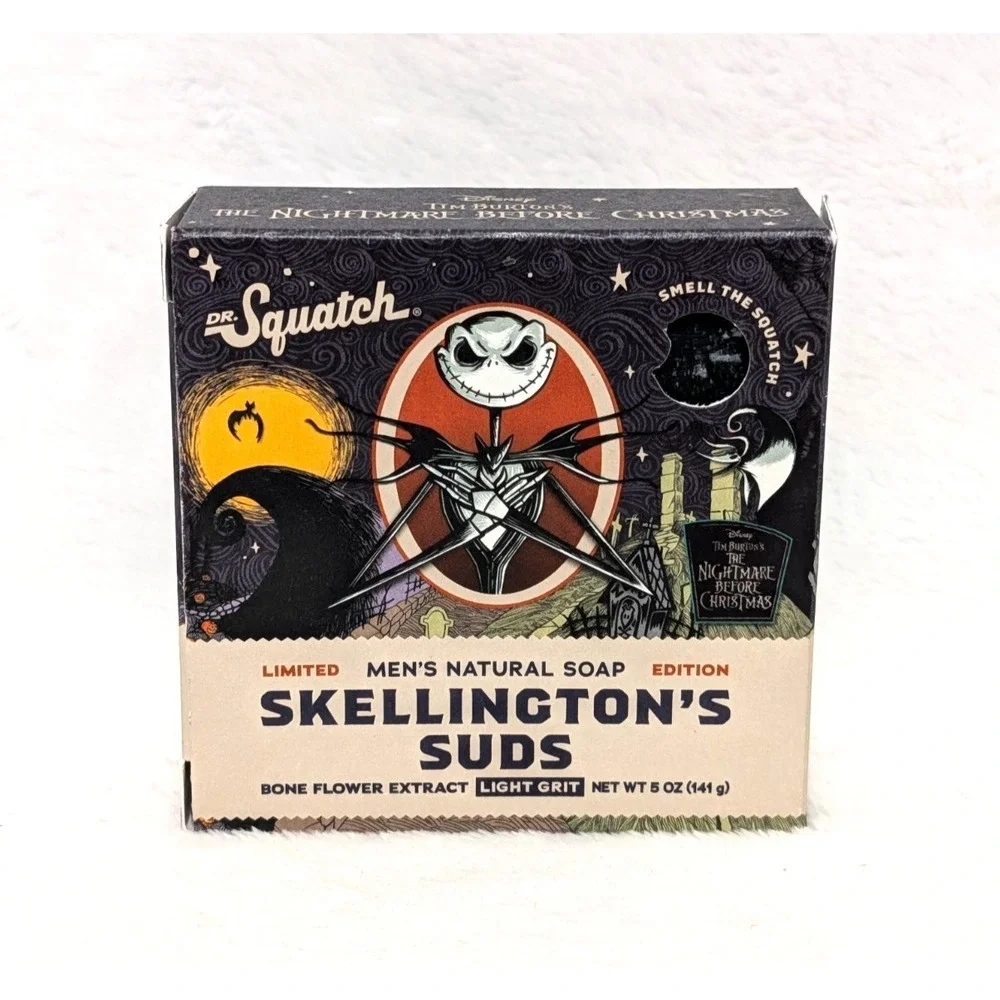 Dr. Squatch Ltd Ed. Bar Soap Skellington's Suds Light Grit 5oz